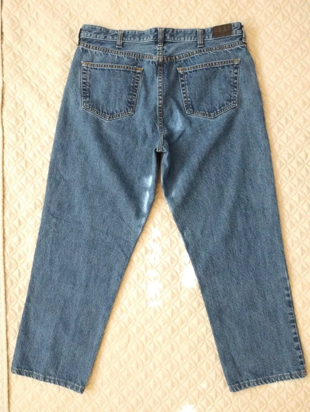 Lands End 90s Vintage Relaxed Fit Jeans Medium Wash